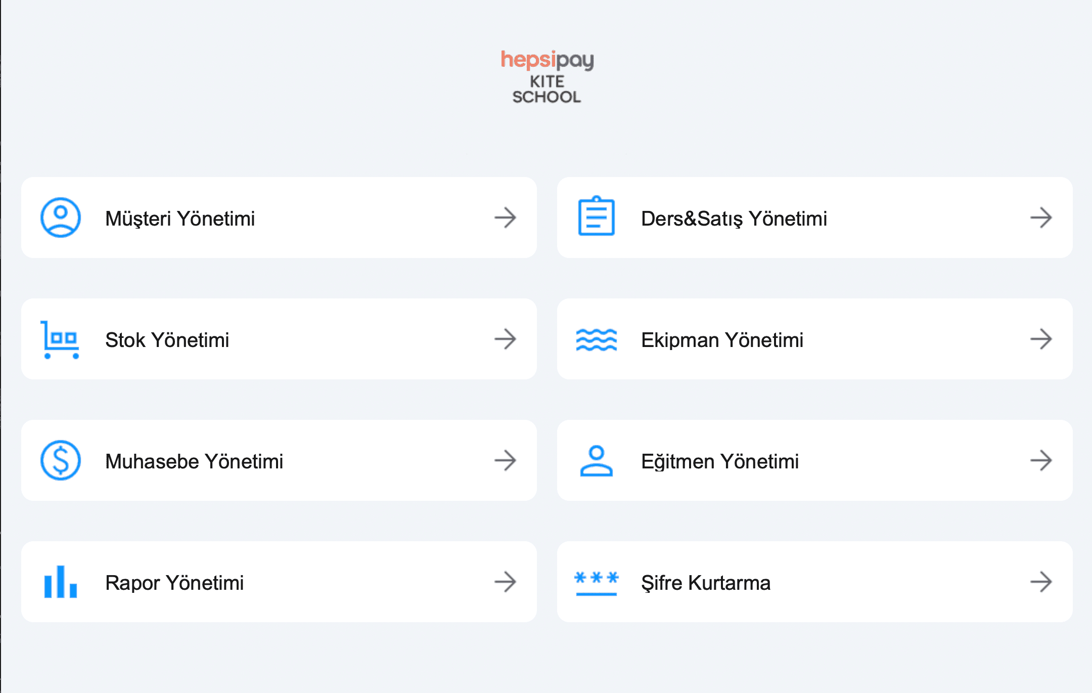 HepsiPay Kite School — Desktop App
